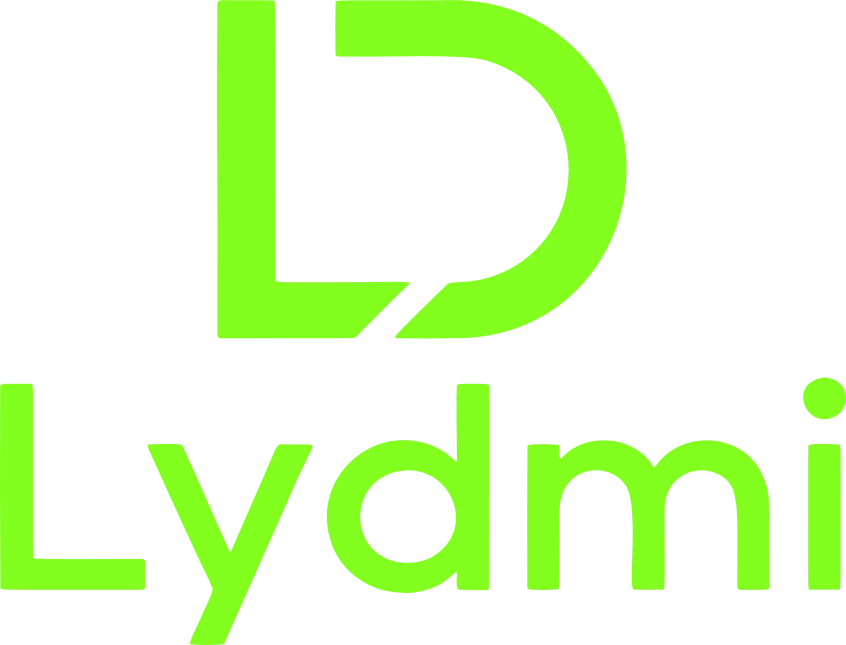 Logo bez tła firmy lydmi Łukasz Misztal Projektowanie Stron Internetowych w wersji zielonej.