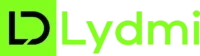 Logo podłużne firmy lydmi Łukasz Misztal Projektowanie Stron Internetowych w wersji zielonej.